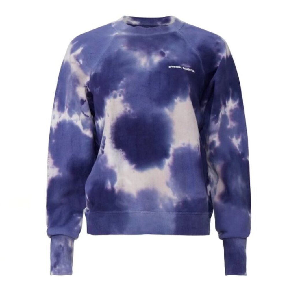 Spiritual Gangster Wildflower Tie Dye Bridget Sweatshirt, Size M
